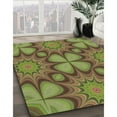 thumbnail image 3 of Ahgly Company Machine Washable Indoor Square Transitional Pistachio Green Area Rugs, 4' Square, 3 of 7