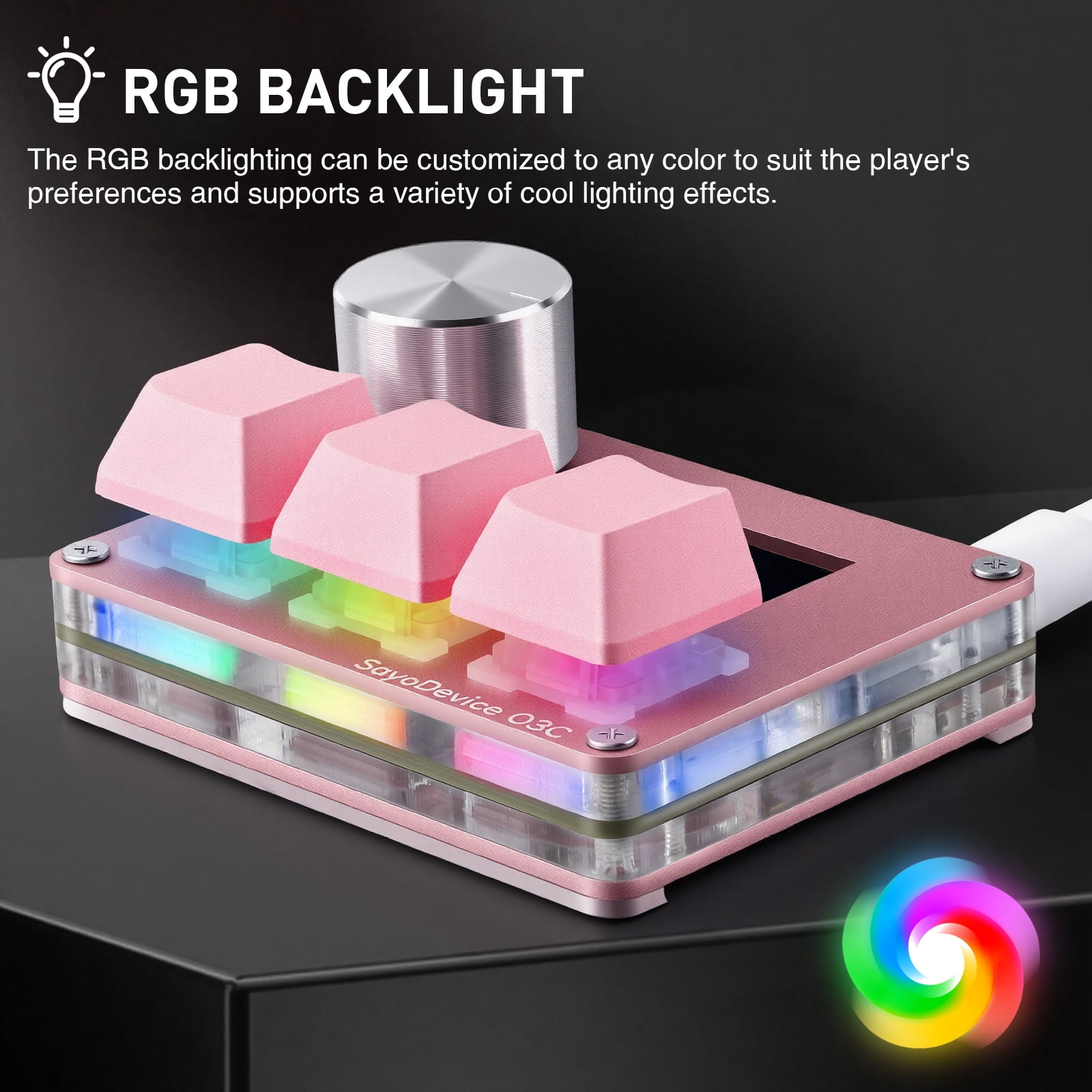 SayoDevice O3C Rapid Trigger Mini Keyboard Magnetic Switches Keyboard OSU Geometry Dash