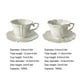 thumbnail image 4 of Bewildely Taza de té, taza de café, mano de obra fina, cerámica exquisita de larga duración, accesorios para el hogar, juego de tazas para beber Juegos de servir café y té Tipo 1 101-200ml Bewildely HA080707-01, 4 of 6