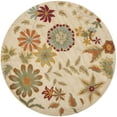 thumbnail image 4 of SAFAVIEH Soho Peronel Floral Wool Area Rug, Ivory/Sage, 3'6" x 5'6", 4 of 10