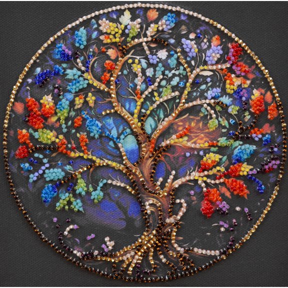 Bead embroidery kit - The color of life AM-252