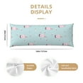 Adobk Milk Tea Print Body Pillow Cover with Zipper,Soft Body Pillow