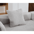 thumbnail image 5 of Modern Modular 3 Piece Couch Free Combination with Semicircular Modular Sofa, 4 Seater Curved Sofa with Upholstered for Living Room, Grey, 5 of 9