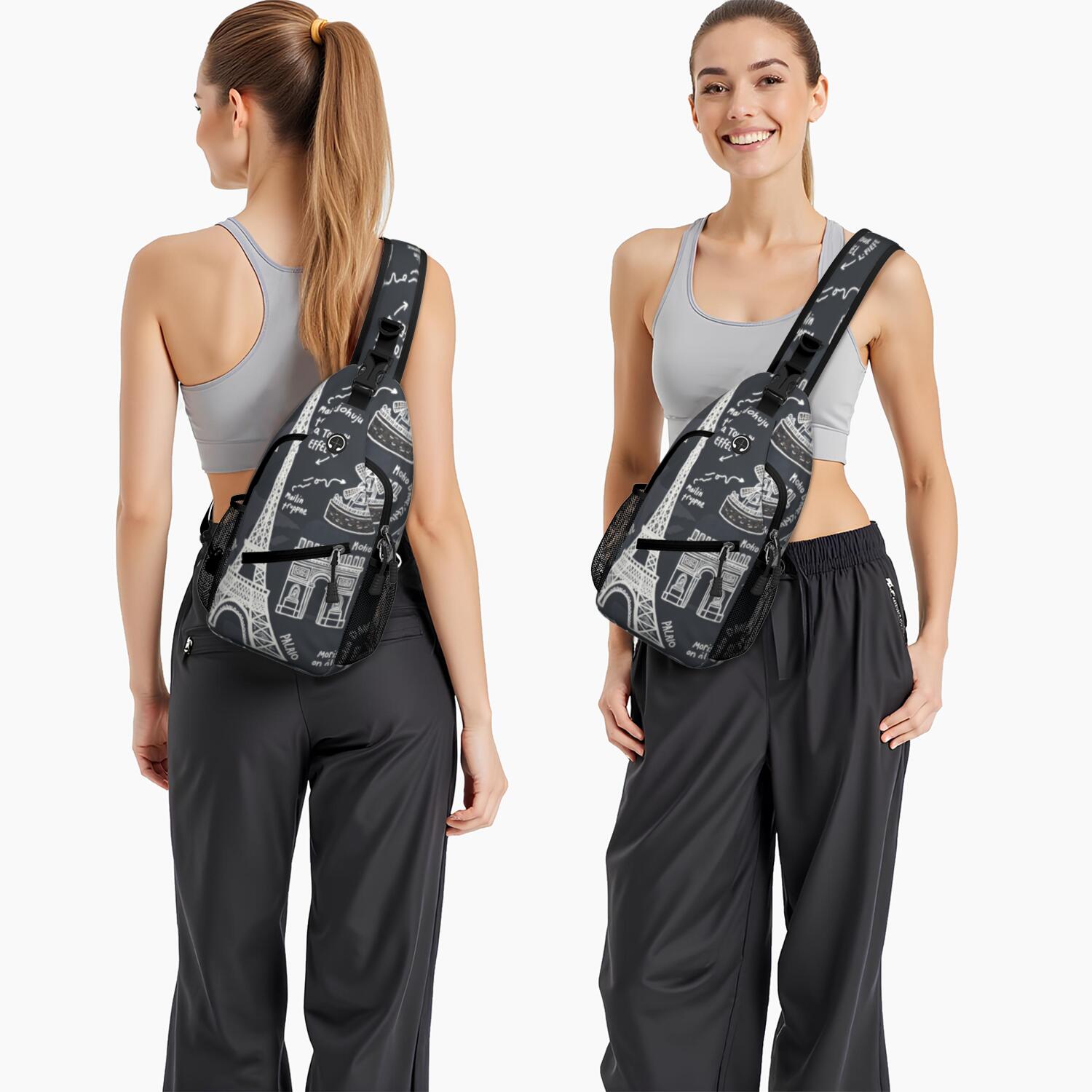 Travel Sling Bag Tower Hiking Sling Backpack Shoulder Backpack Travel Chest Pack for Men Women