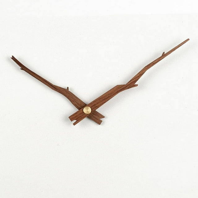 RELOJ de madera de haya y nogal negro, puntero de madera, personalidad, con funda de cobre, RELOJ