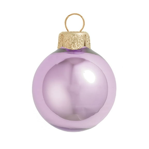 Pearl Soft Lavender Purple Glass Ball Christmas Ornament 7" (180mm)