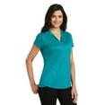 thumbnail image 4 of Port Authority Ladies Trace Heather Polo-3XL (Tropic Blue Heather), 4 of 6