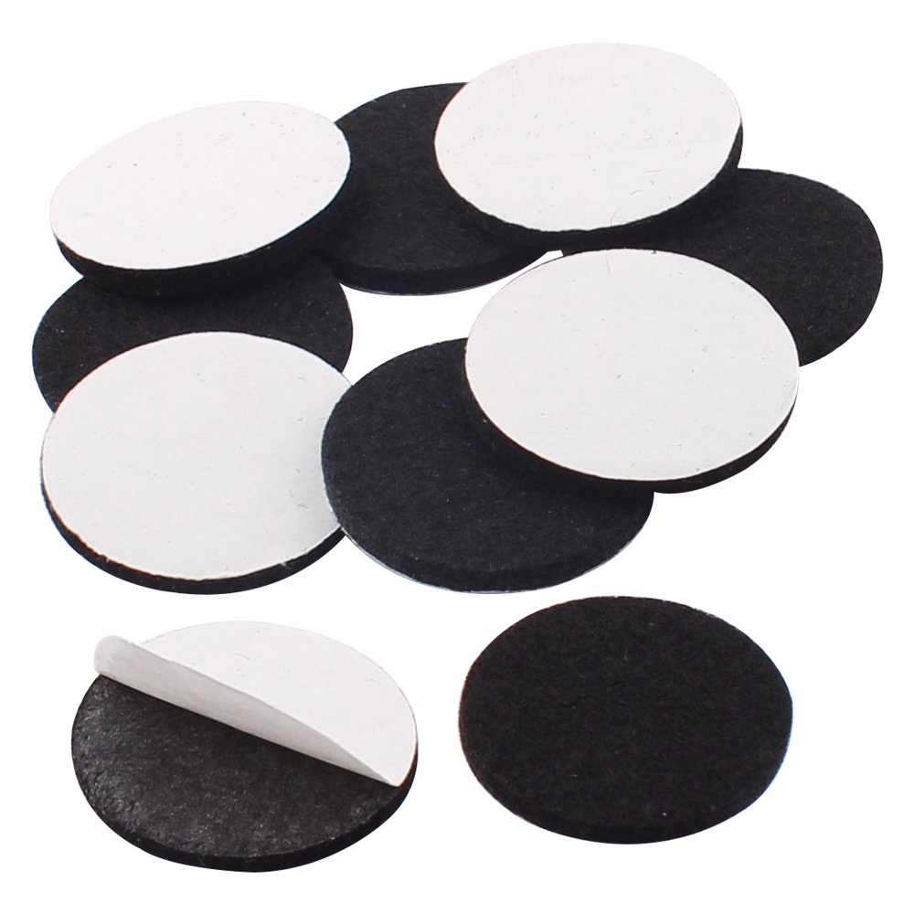 Household Self Adhesive Protect Furniture Felt Pads Mats Black 30mm