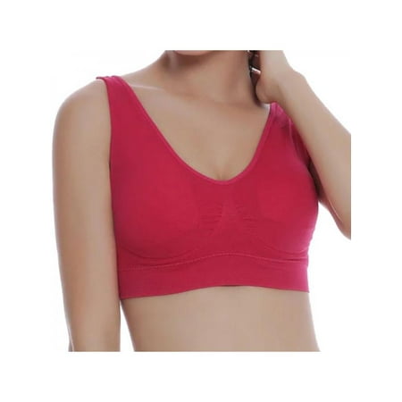 

Dragonus Women Double Layer Large Size Seamless Sports Vest Soft Yoga Bra