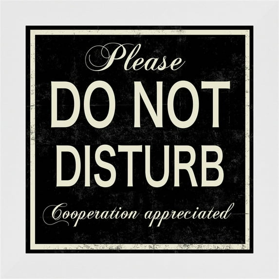 Great Art Now Do Not Disturb by Posters International Studio, Framed Wall Art, 14W x 14H