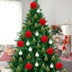 thumbnail image 4 of 72 Bolas Navideñas de Terciopelo Flocadas, Adornos Navideños de Plástico, Adornos Colgantes Decorativos para Árbol de Navidad., 4 of 7