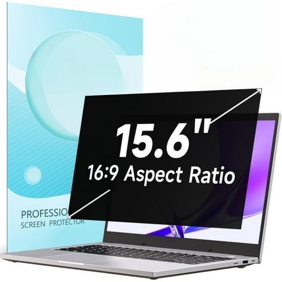 360° Privacy Screen for Laptop 15.6 Inch 16:9, 4 Way Computer Monitor Privacy Shield, Matte Anti Glare Blue Light Filter Compatible with Lenovo Hp Dell Acer Asus Thinkpad Envy Xps