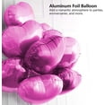 thumbnail image 4 of Globos de Decoración, Globos de Papel de Aluminio con Forma de Corazón, Decoración para Fiestas, Bodas y Cumpleaños (Rosa Roja), 4 of 4