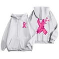 thumbnail image 6 of Shadoumai Womens Zip Up Hoodie Cancer Awareness Pullover Long Sleeve Casual Athletic Sweatshirt With Pocket Drawstring Fall Winter Jackets, 6 of 6