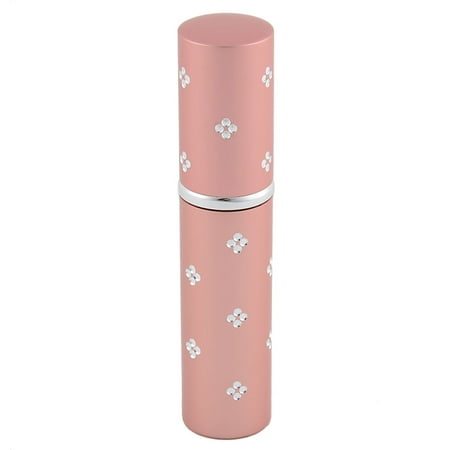 Flower Perfume Bottle - 5mL Travel Portable Flower Decor Essential Oil Perfume Spray Bottle Pink