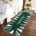 thumbnail image 6 of Memoryfield Christmas 2' x 6' Runner Rugs, Washable Living Room Rug Merry Christmas Non Slip Carpet for Bedroom, Low Pile Soft Non Shedding Throw Rugs for Holiday, Green, 6 of 8