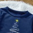 thumbnail image 5 of GRNSHTS Christmas Family Matching Pajamas Sets Holiday Pajama PJ Sets Printed Xmas Jammies for Couples Kids (Navy Blue,Dad XXL), 5 of 9