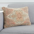 thumbnail image 2 of SAFAVIEH Ara 16" x 22" Rustic Rust Medallion Cotton/Polyester Decorative Pillow, 2 of 6
