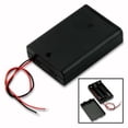 thumbnail image 2 of 2x 3-AA Slots Battery 4.5V Compartment Case Holder Plastic ON/OFF Switch + Cover, 2 of 12