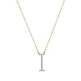 thumbnail image 6 of Imperial 1/20Ct TDW Diamond Alphabet I Pendant Necklace for Women in Yellow Gold Plated Sterling Silver, 6 of 6