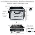 thumbnail image 3 of Bolsa Térmica MORXPLOR Impermeable de PVC para Paddleboard, Capacidad 40 Latas, 3 of 7