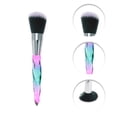 thumbnail image 3 of Unique Bargains 10 Pcs Convenient Makeup Brush Set for Business Travel Green Brown Artificial Fiber Wool Plastic, 3 of 5