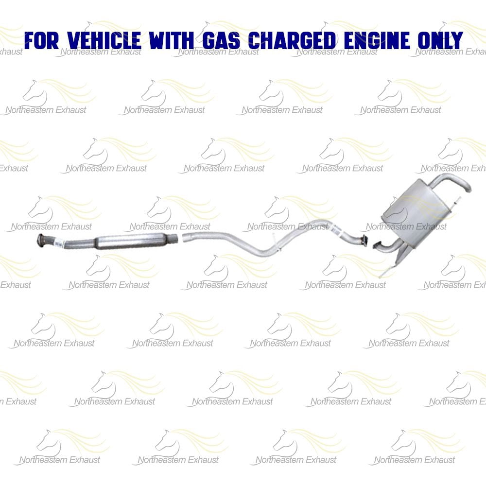 Northeastern Exhaust Resonator, Intermediate Pipe & Muffler Fits 2016-2017 Subaru Crosstrek 2.0L & 2013-2015 Subaru XV Crosstrek 2.0L (Gas Engine Models Only) Direct Fit | Stainless Steel System Kit