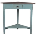 thumbnail image 2 of Sunset Trading Cottage Wood Corner Table in Distressed Beach Blue/Raftwood, 2 of 5