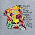 thumbnail image 2 of Colorful Pitbul | People Will Know How Large Your Soul | Dean Russo Art Animal Lover Womenâ€™s Standard V-Neck Tee, Heather Grey, Large, 2 of 6