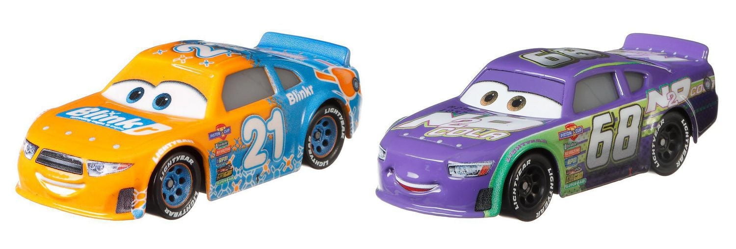 ​Disney and Pixar Cars Speedy Comet and Parker Brakeston 2-Pack 1:55 scale die-cast character vehicles toy movie cars collect and race​