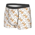 thumbnail image 2 of Disketp Corgi With Hearts Men'S Boxer Briefs,Soft And Breathable Cotton Underwear With Comfortflex Waistband, 2 of 8