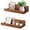 Honey, variant on Muzilife Set of 2 Wall-Mounted Wood Floating Shelves,12 inch Small Picture Ledge,White