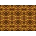 thumbnail image 1 of Ahgly Company Machine Washable Indoor Rectangle Transitional Orange Area Rugs, 3' x 5', 1 of 7