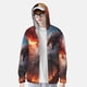 thumbnail image 2 of Fotbe Fire Sky Dragon Chaqueta con Protección Solar UPF 50+ para Hombre y Mujer, Camisa con Capucha y Bolsillos-X-Large, 2 of 7