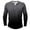 Dark Gray, variant on VSSSJ Henley Shirts for Men Big and Tall Dressy Gradient Printed Round Neck Long Sleeves Casual Button Up Comfy Pullover T-Shirts Orange M