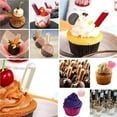 thumbnail image 5 of D-GROEE 50Pcs 4ml Disposable Plastic Squeeze Transfer Pipettes-Heart,Round and Rectangular,3 Shapes Optional for Cupcakes, Chocolate,Strawberries, 5 of 7
