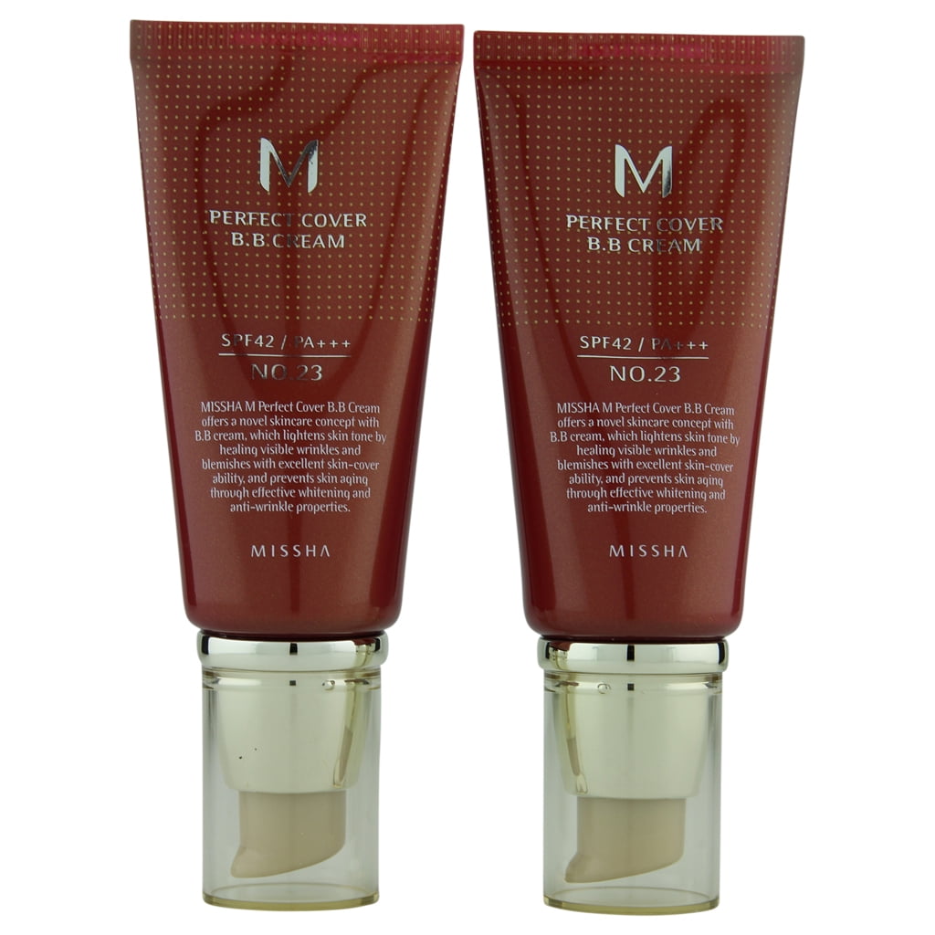 Missha m perfect cover bb cream #21 spf 42 pa+++ 50ml. 25/warm beige). Missha bb cover 23. 23/natural beige) 50ml. Missha m perfect cover bb cream spf42/pa+++ (no.
