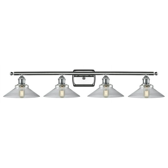 Innovations Lighting 516-4W Disc Disc 4 Light 36" Wide Bathroom Vanity Light - Chrome