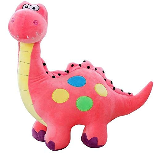 HCdoujoy Pink Small Plush Dinosaur Toy Plush Dinosaur Animal Stuffed Toy Tyrannosaurus Rex Dinosaur Toy for Baby Girl Boy Kids Birthday Gifts Christmas Children's Day Gifts 11×5×13.9 
