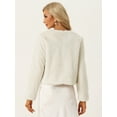 thumbnail image 3 of DARING DIVA Women's Formal Bolero Shrug Cropped Faux Fur Jacket XS Beige, 3 of 6