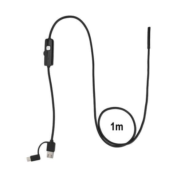 Hd Micro-Usb Type-C 3 In 1 Borescope 5.5Mm Smartphone Camera Endoscoop 1M Smile Home