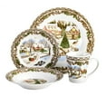 thumbnail image 4 of Gibson Christmas Toile Service de table 16 pièces en céramique fine, 4 of 6