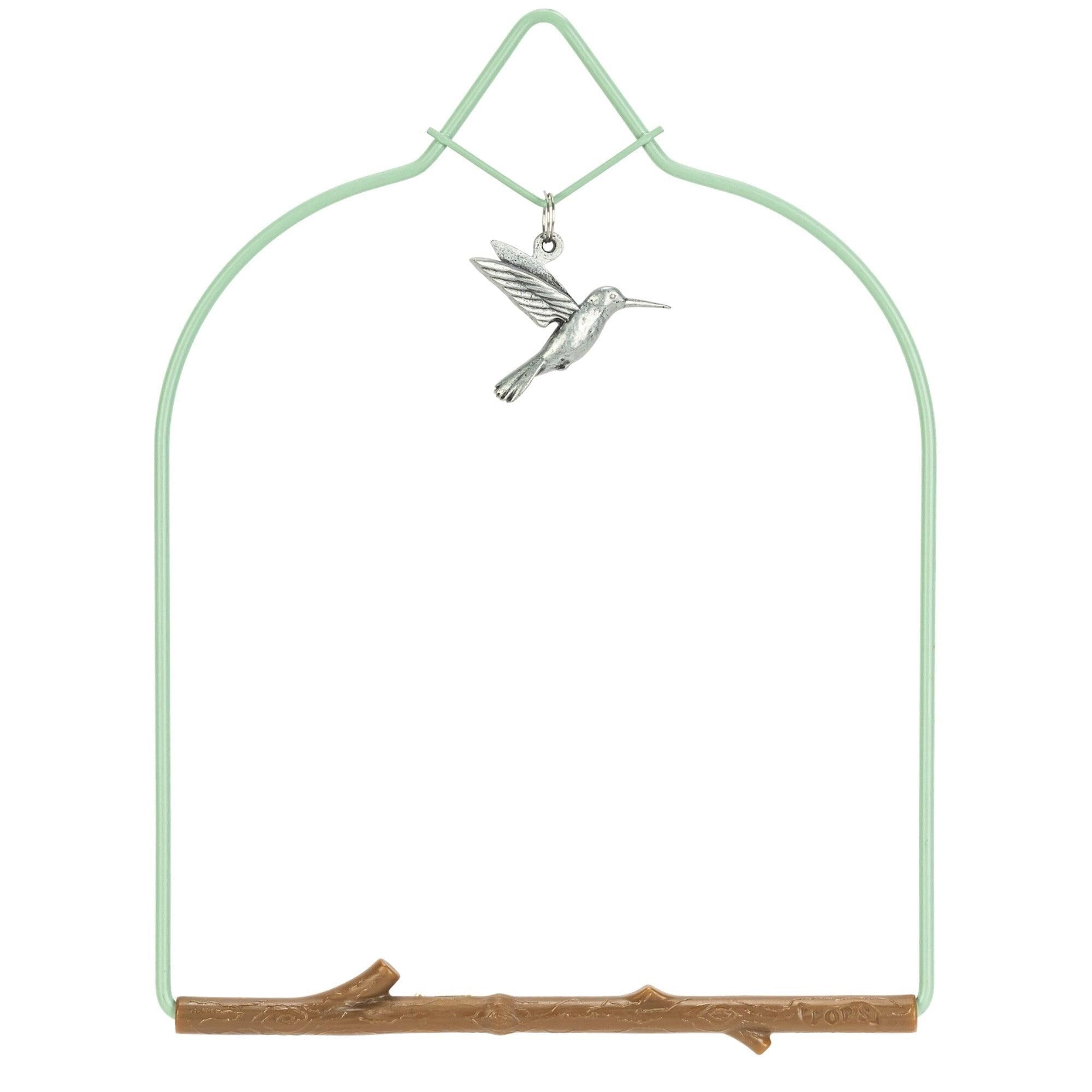 Pop's Birding Charm Hummingbird Swing Blue