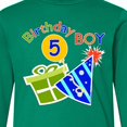 thumbnail image 4 of Inktastic Birthday Boy 5th Birthday Long Sleeve Youth T-Shirt, 4 of 5