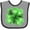 Heather and Black, variant on Inktastic Painted Clover Patch Shamrocks for St. Patricks Day Boys or Girls Baby Bib