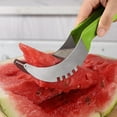 thumbnail image 7 of Hariumiu 2 in 1 Watermelon Cutter Stainless Steel Effortless Fork Slicer Tool Dual Head Fruit Slicing Tool for Home Kitchen Gadget, 7 of 7