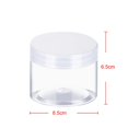 thumbnail image 2 of Empty 12-Pack Transparent Plastic Storage Spice Jar Wide Mouth Plastic Container with Lid for Beauty Products, DIY Mucus Manufacturing or Other Uses, 2 of 5
