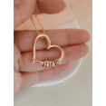 thumbnail image 2 of Customized Engraved Multiple Names Love Heart Necklace, 2 of 4