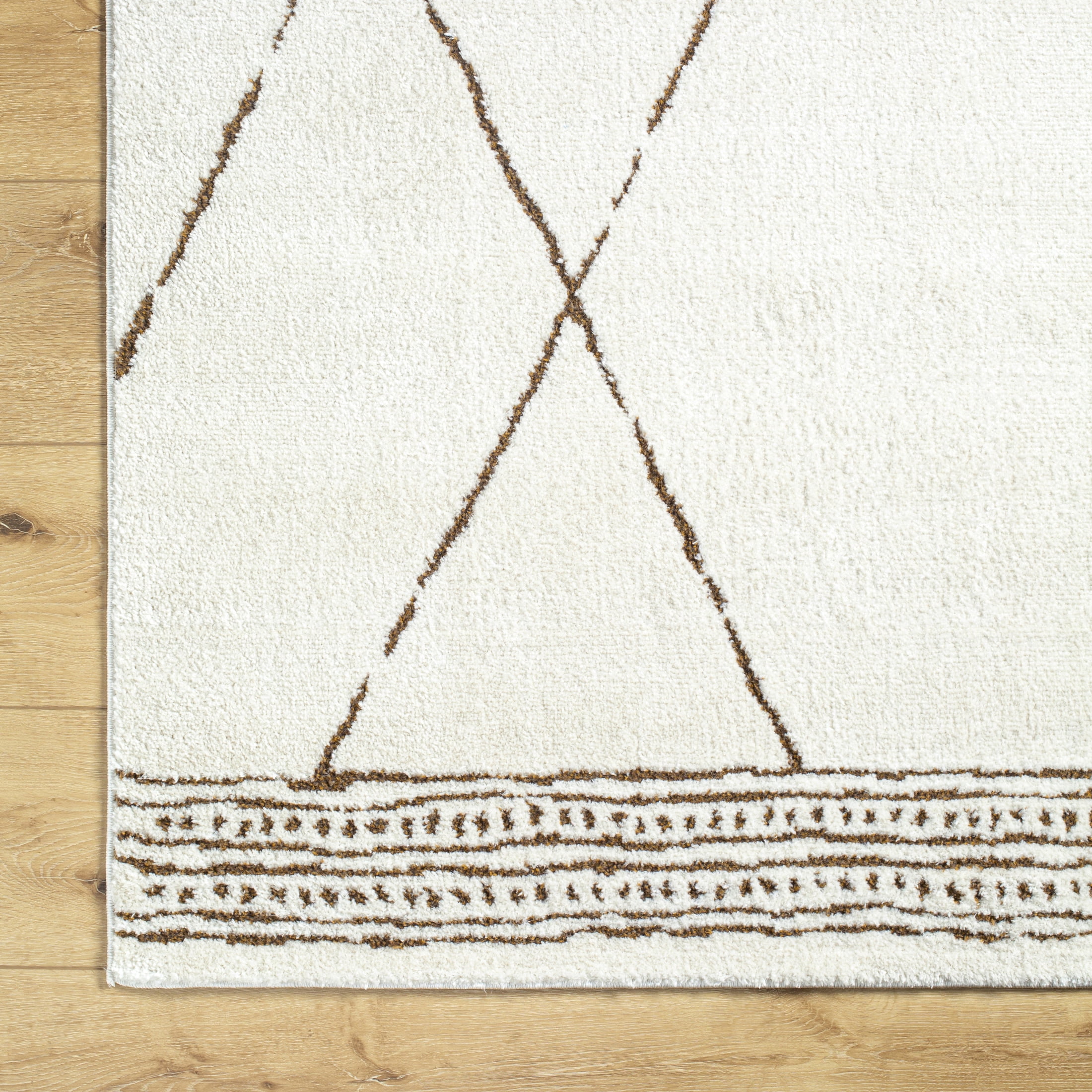 Livabliss Area Rugs for Living Room, 3x7 Freud Global Ivory Runner Rug, Bedroom Dining Room Home Decor Stain Resistant Carpet (2'7" x 7'3" Runner)