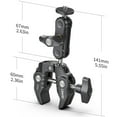 thumbnail image 2 of FlyFlise Ulanzi R094 Multi-functional Super Clamp Ball Mount Clamp Dual 360° Rotatable Ballhead Aluminum Alloy, 2 of 8
